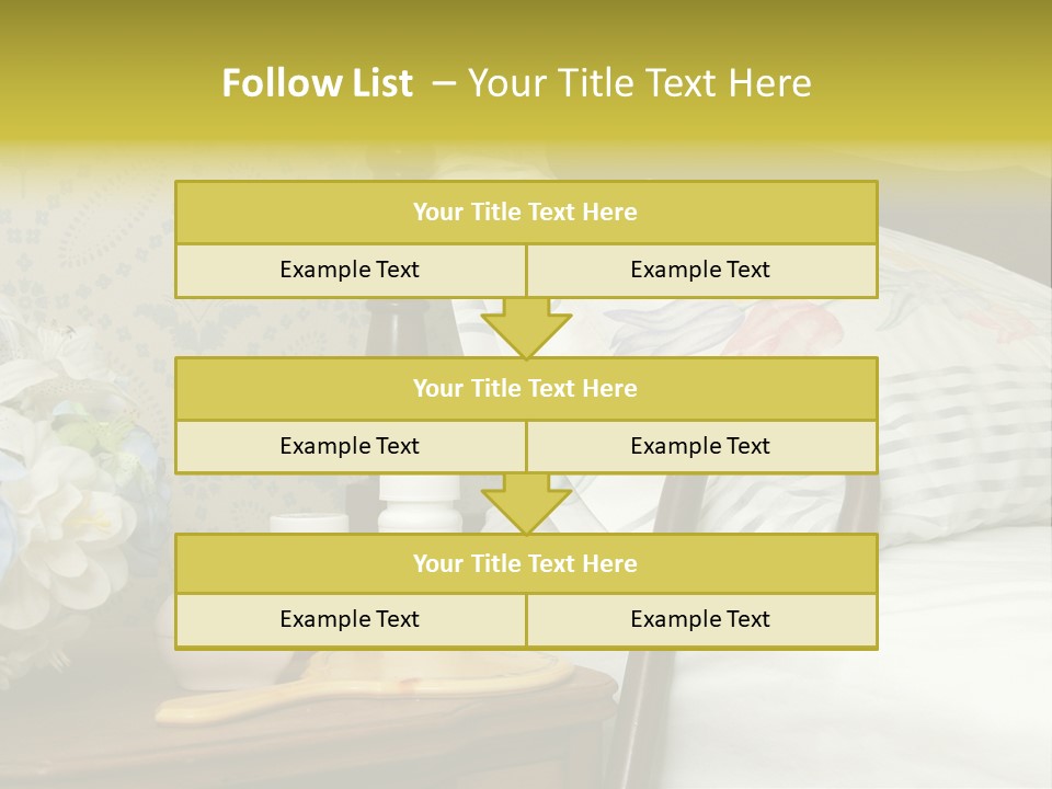 Medicine Bottles And A Cane Against A Bed For An Elderly Person PowerPoint Template