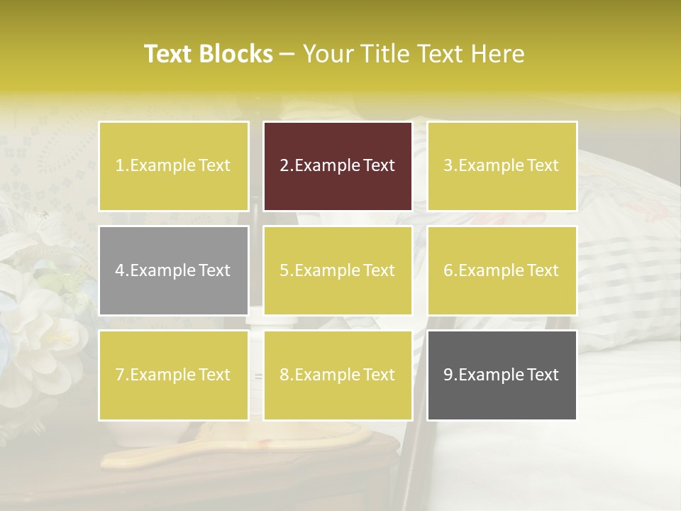 Medicine Bottles And A Cane Against A Bed For An Elderly Person PowerPoint Template