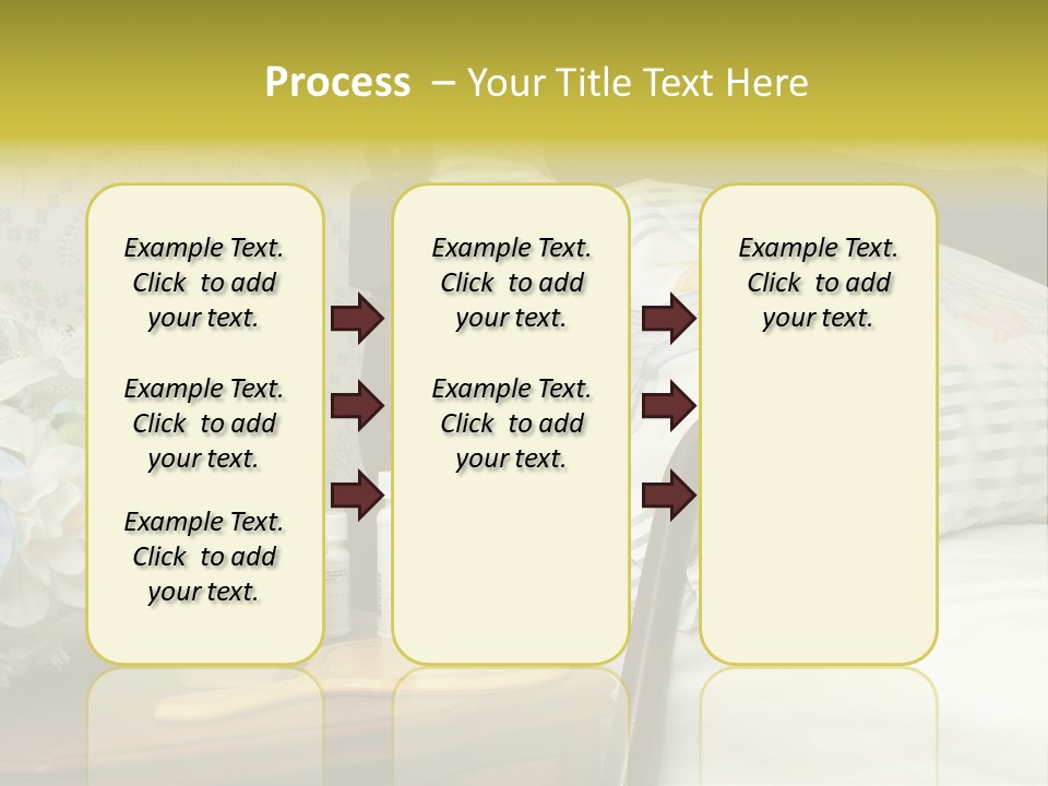 Medicine Bottles And A Cane Against A Bed For An Elderly Person PowerPoint Template