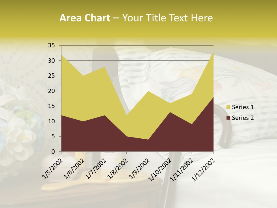 Medicine Bottles And A Cane Against A Bed For An Elderly Person PowerPoint Template