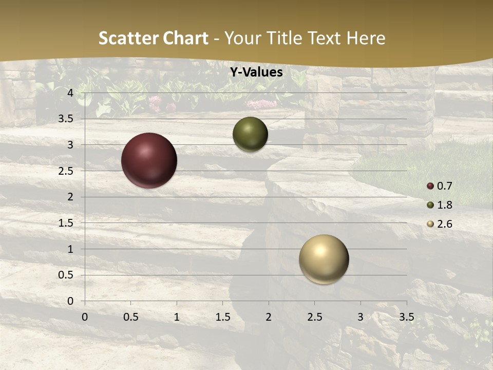 Natural Stone Landscaping In Front Of A House PowerPoint Template