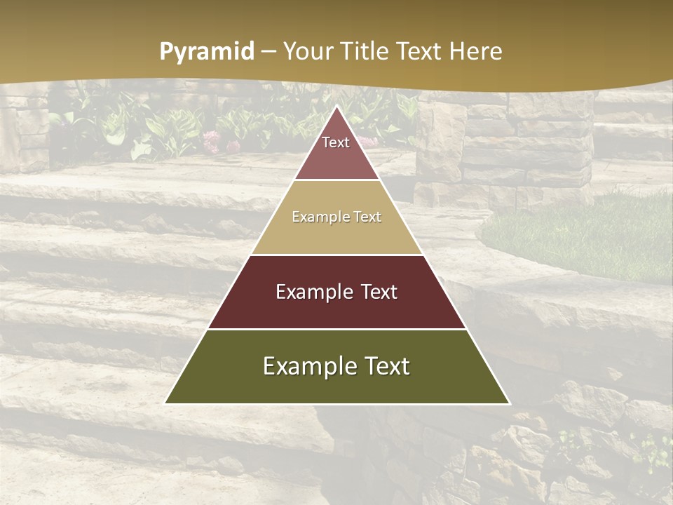 Natural Stone Landscaping In Front Of A House PowerPoint Template