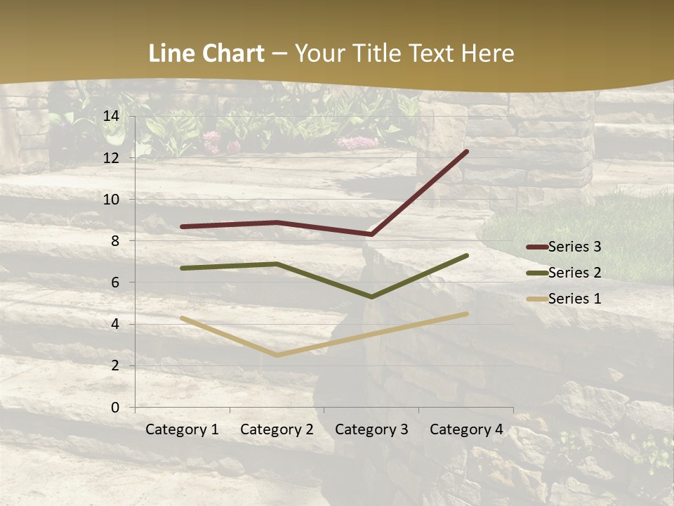 Natural Stone Landscaping In Front Of A House PowerPoint Template