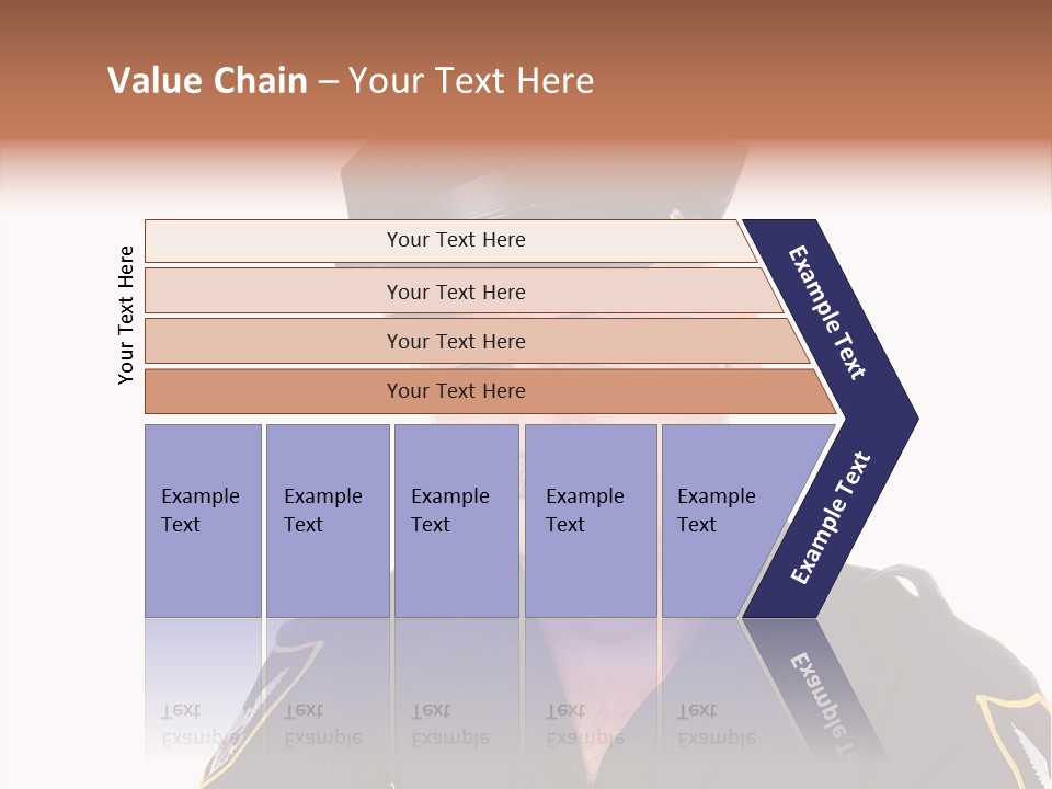 Closeup Portrait Of A Handsome Mature Police Officer. PowerPoint Template