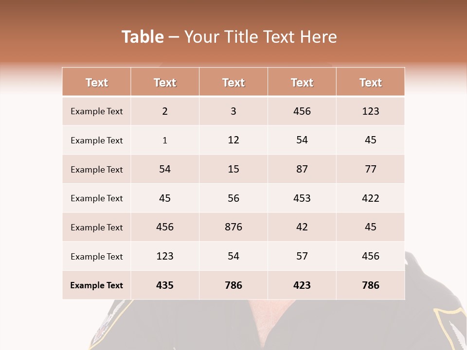 Closeup Portrait Of A Handsome Mature Police Officer. PowerPoint Template