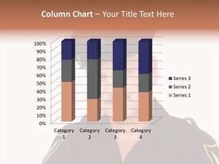 Closeup Portrait Of A Handsome Mature Police Officer. PowerPoint Template