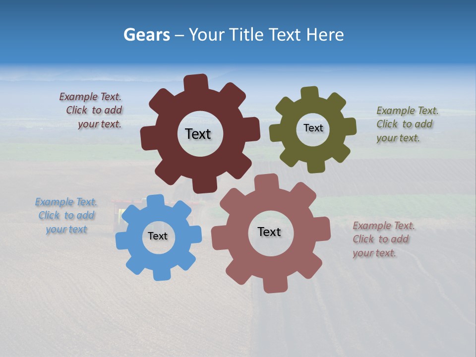 A Rocky Field Of Potatoes In The High Country Of Idaho Being Planted By A Gps Guided Tractor. PowerPoint Template