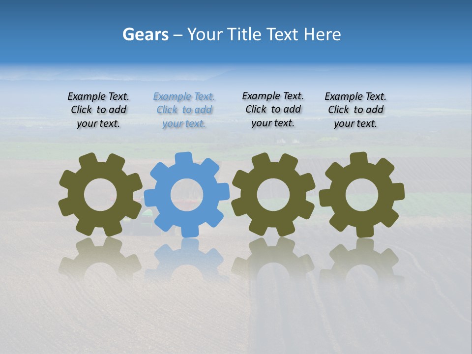 A Rocky Field Of Potatoes In The High Country Of Idaho Being Planted By A Gps Guided Tractor. PowerPoint Template