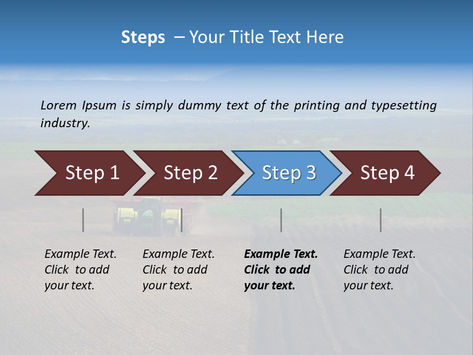 A Rocky Field Of Potatoes In The High Country Of Idaho Being Planted By A Gps Guided Tractor. PowerPoint Template