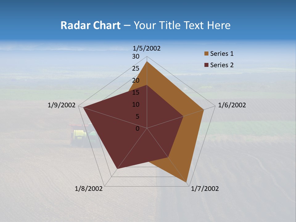 A Rocky Field Of Potatoes In The High Country Of Idaho Being Planted By A Gps Guided Tractor. PowerPoint Template