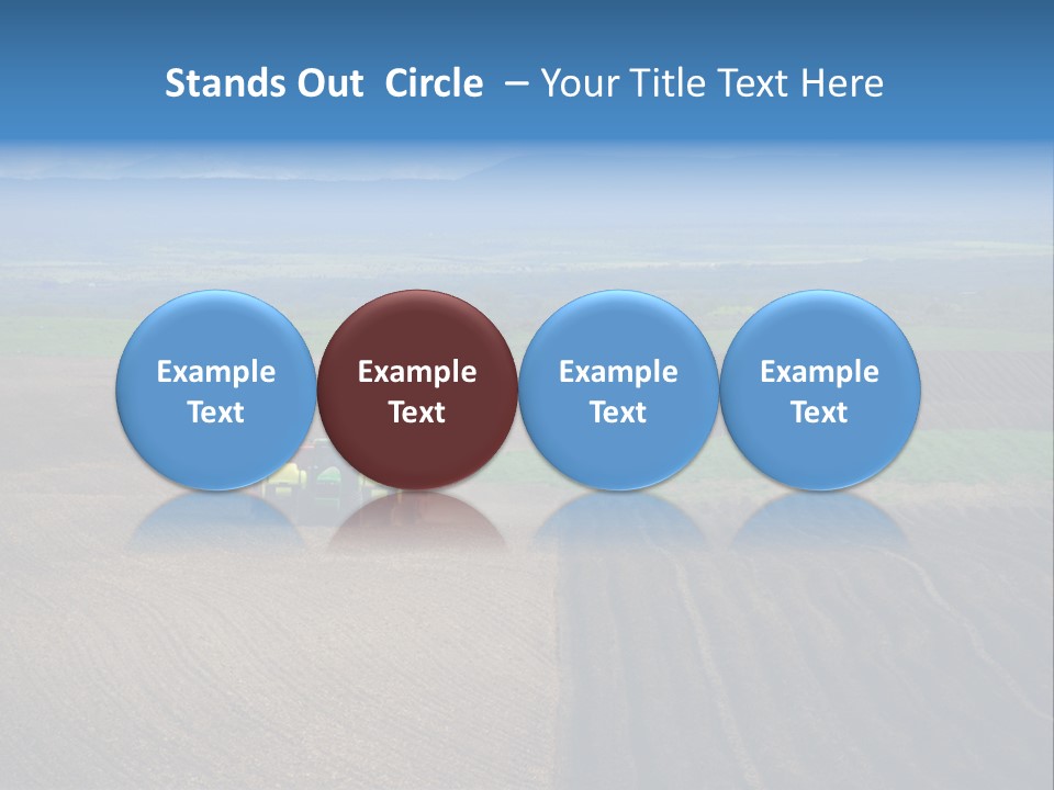 A Rocky Field Of Potatoes In The High Country Of Idaho Being Planted By A Gps Guided Tractor. PowerPoint Template