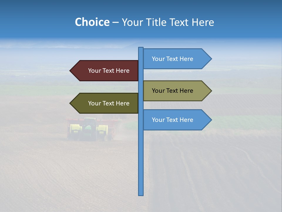 A Rocky Field Of Potatoes In The High Country Of Idaho Being Planted By A Gps Guided Tractor. PowerPoint Template