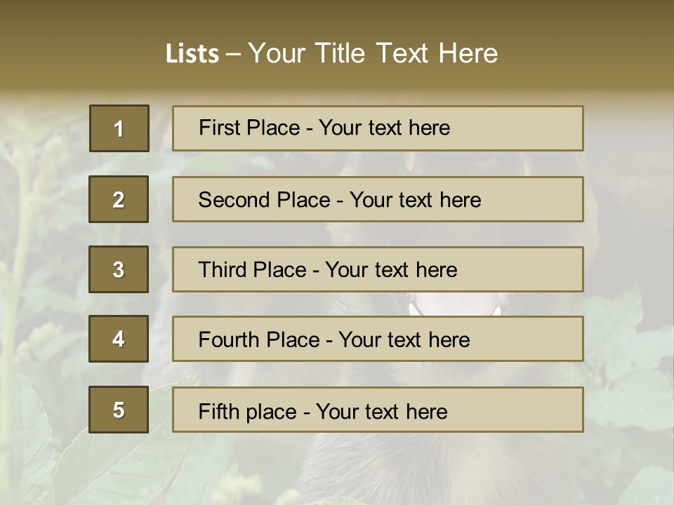 Big Yawn PowerPoint Template
