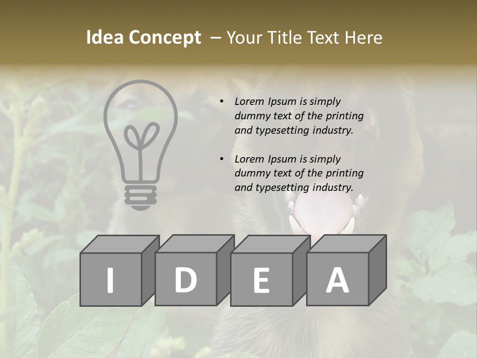 Big Yawn PowerPoint Template