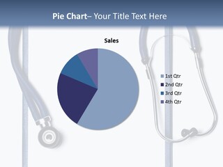 Medical Clipboard With Blank Paper For Messages And A Stethoscope PowerPoint Template