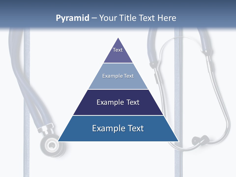 Medical Clipboard With Blank Paper For Messages And A Stethoscope PowerPoint Template