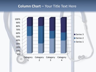 Medical Clipboard With Blank Paper For Messages And A Stethoscope PowerPoint Template