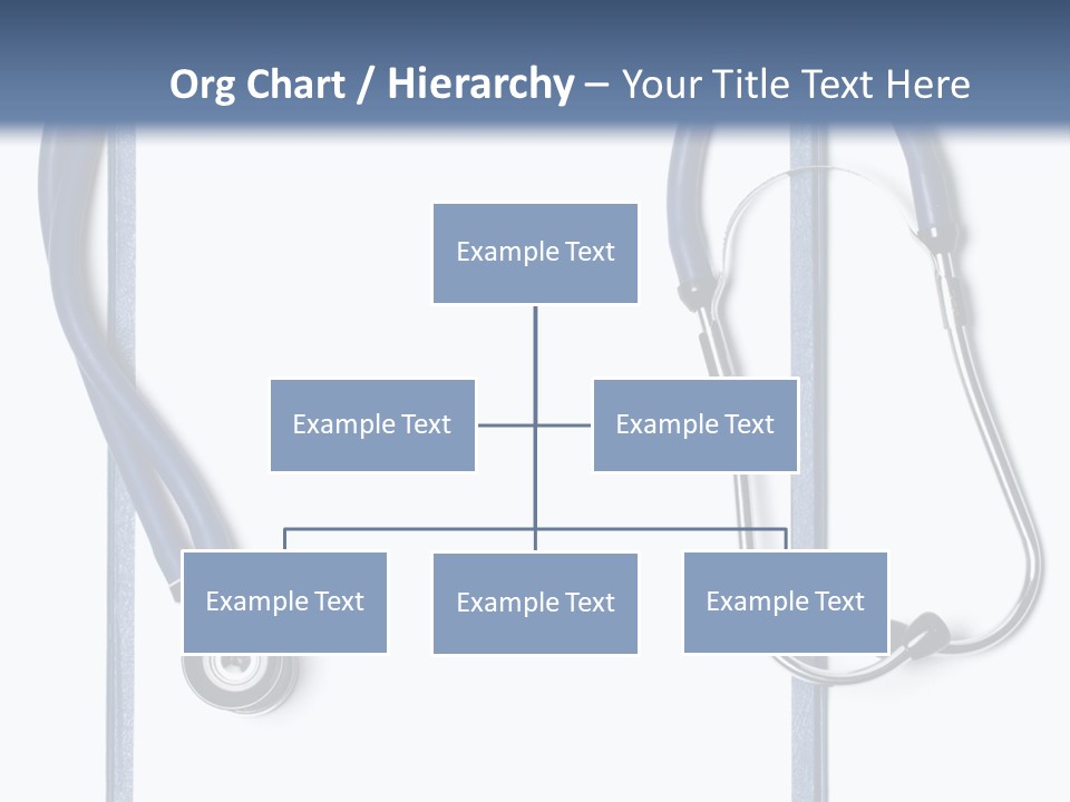 Medical Clipboard With Blank Paper For Messages And A Stethoscope PowerPoint Template