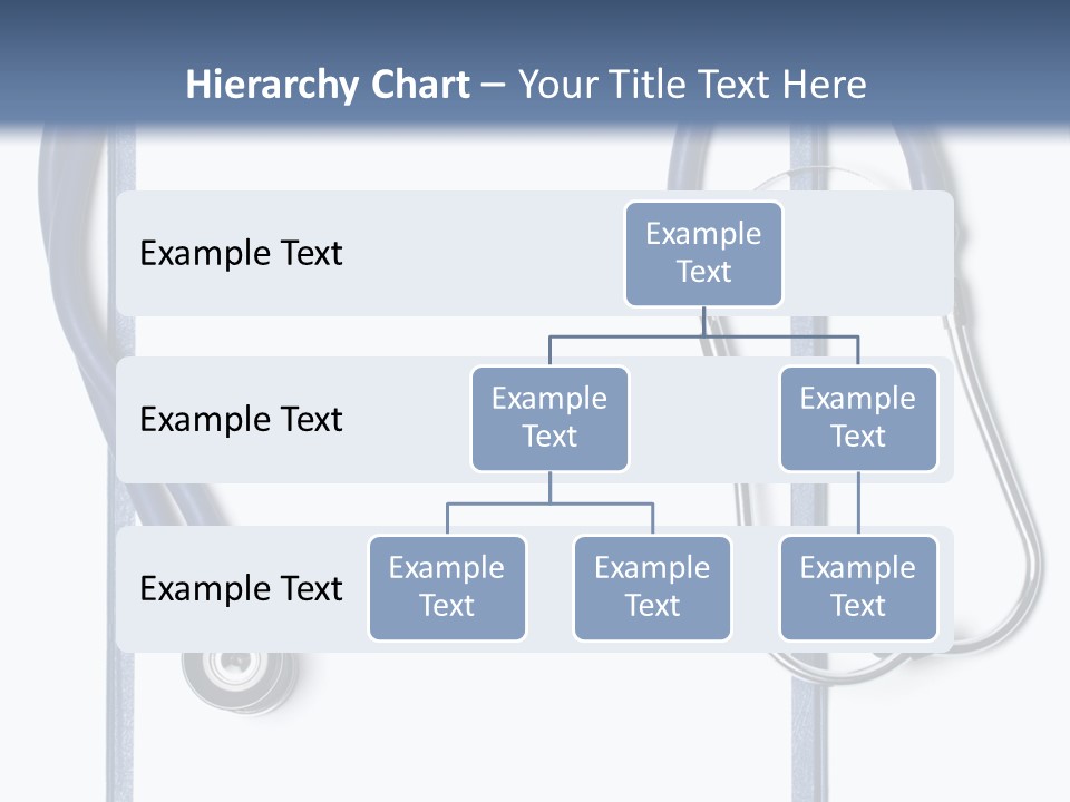 Medical Clipboard With Blank Paper For Messages And A Stethoscope PowerPoint Template