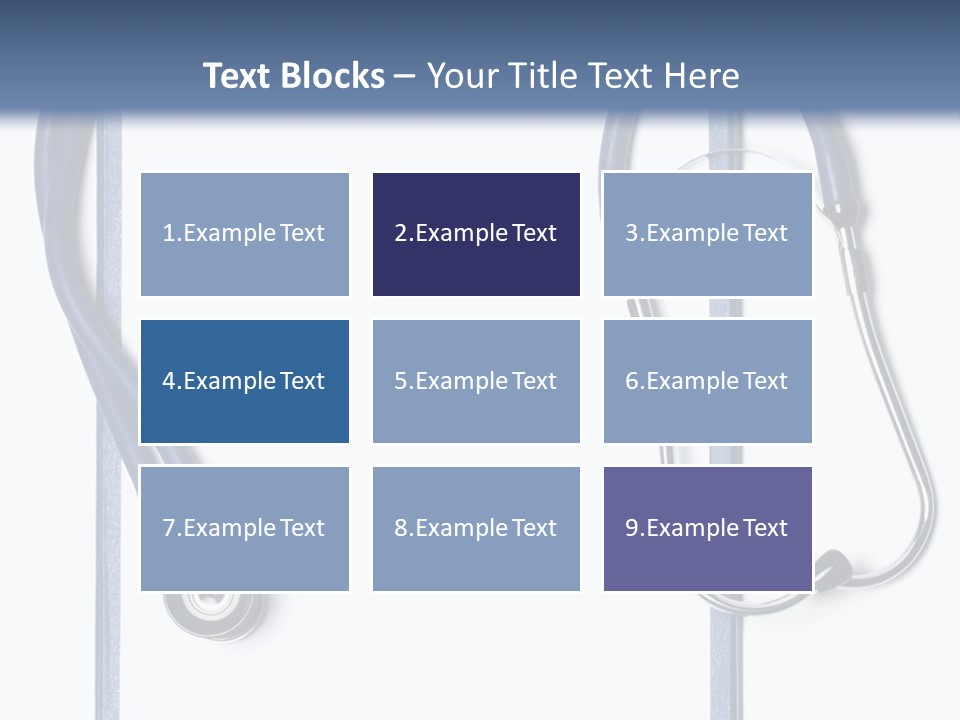 Medical Clipboard With Blank Paper For Messages And A Stethoscope PowerPoint Template