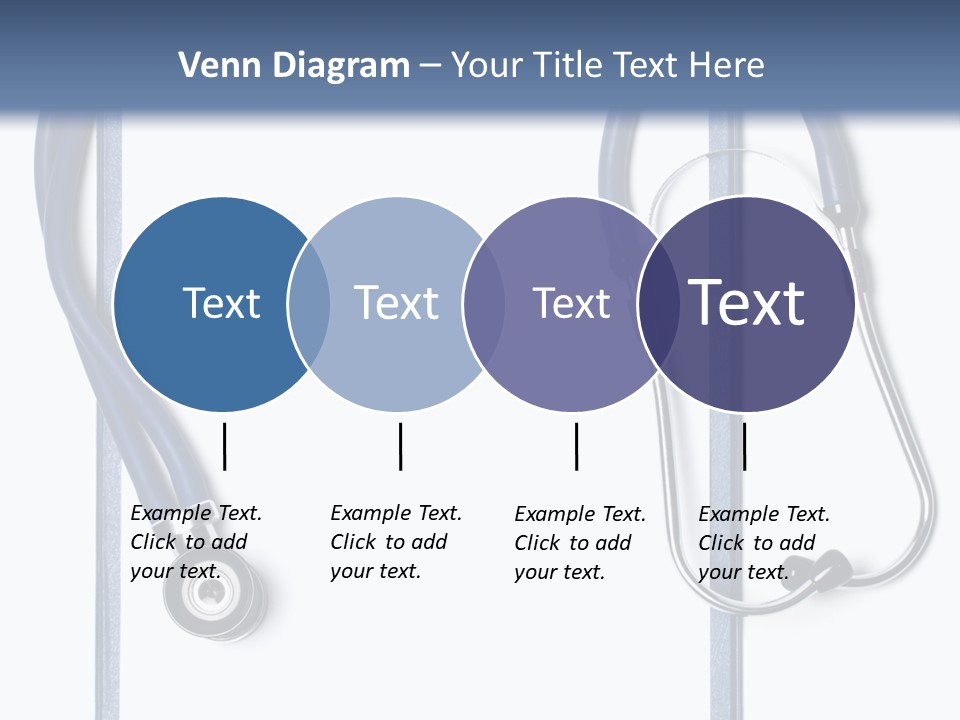 Medical Clipboard With Blank Paper For Messages And A Stethoscope PowerPoint Template