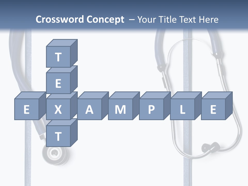 Medical Clipboard With Blank Paper For Messages And A Stethoscope PowerPoint Template