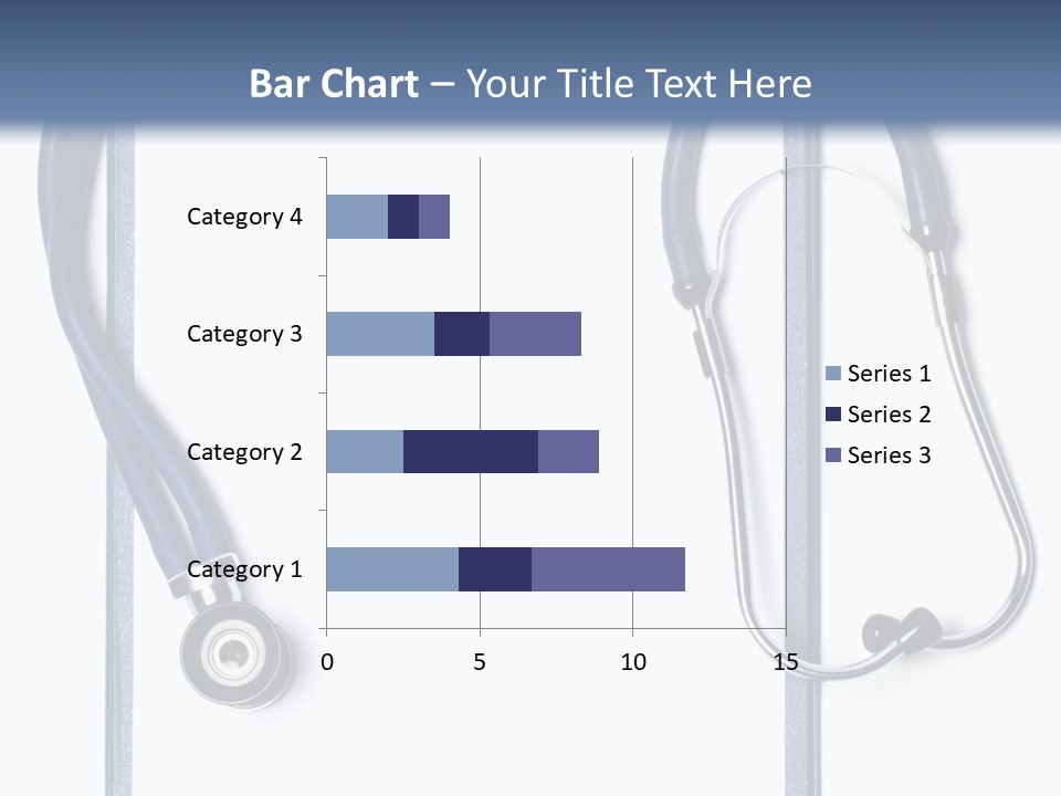 Medical Clipboard With Blank Paper For Messages And A Stethoscope PowerPoint Template