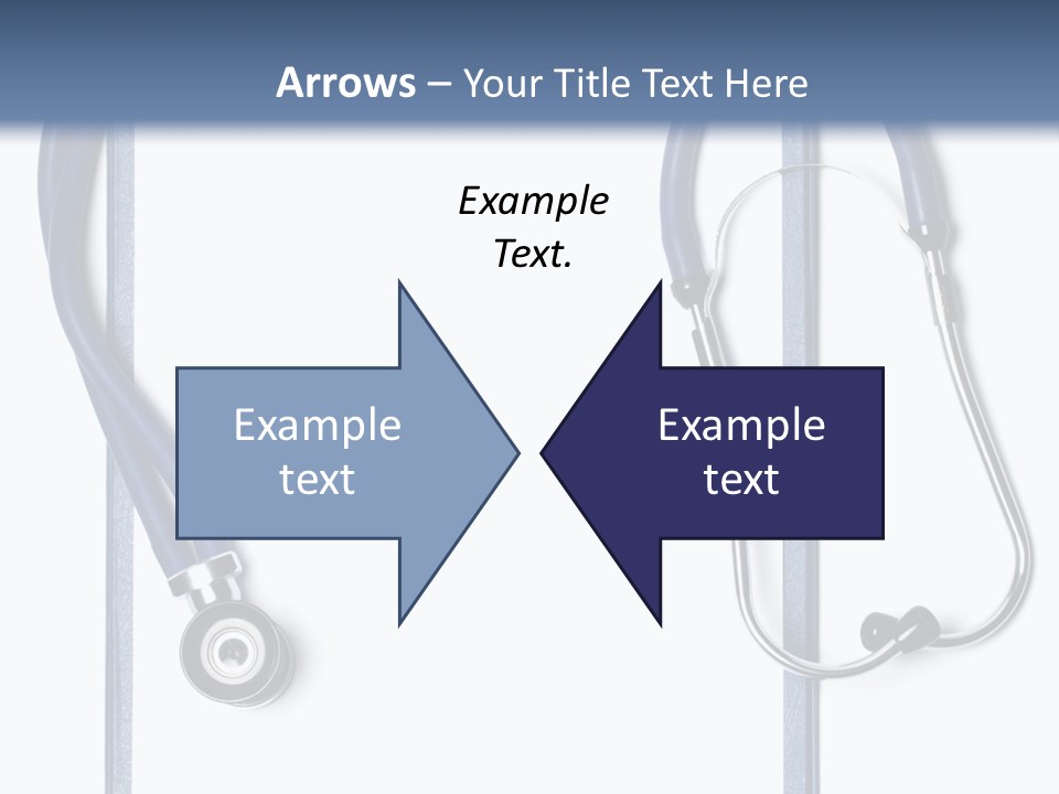 Medical Clipboard With Blank Paper For Messages And A Stethoscope PowerPoint Template