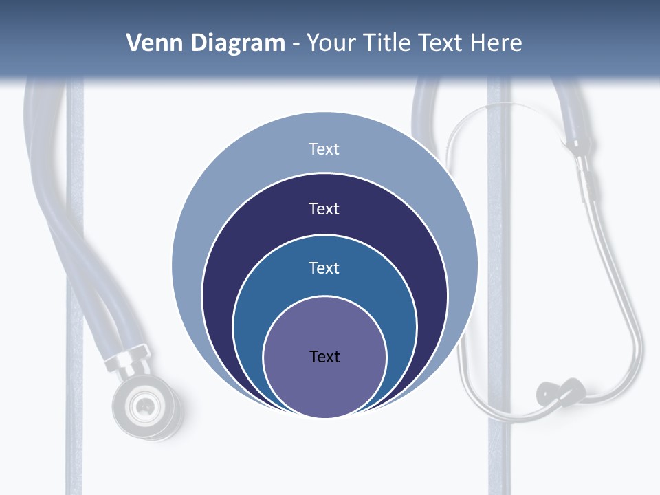 Medical Clipboard With Blank Paper For Messages And A Stethoscope PowerPoint Template
