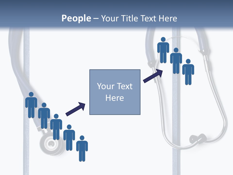 Medical Clipboard With Blank Paper For Messages And A Stethoscope PowerPoint Template