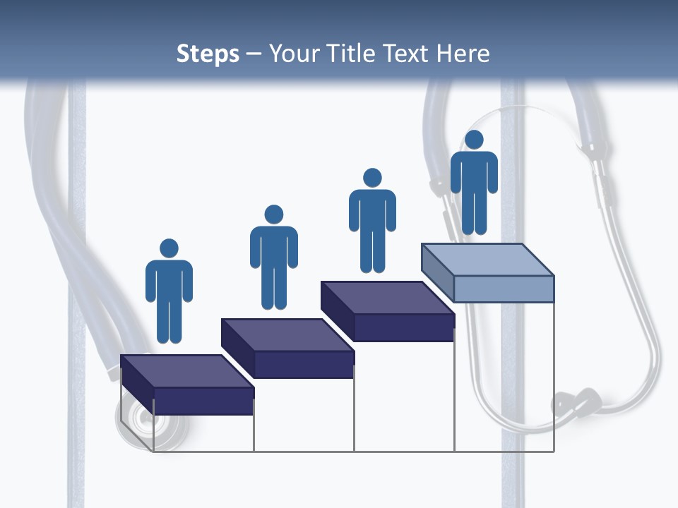 Medical Clipboard With Blank Paper For Messages And A Stethoscope PowerPoint Template