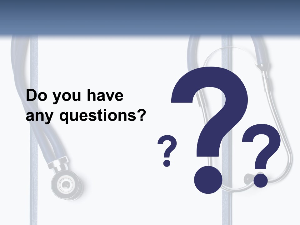 Medical Clipboard With Blank Paper For Messages And A Stethoscope PowerPoint Template