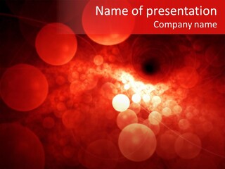 Red Bubbles PowerPoint Template