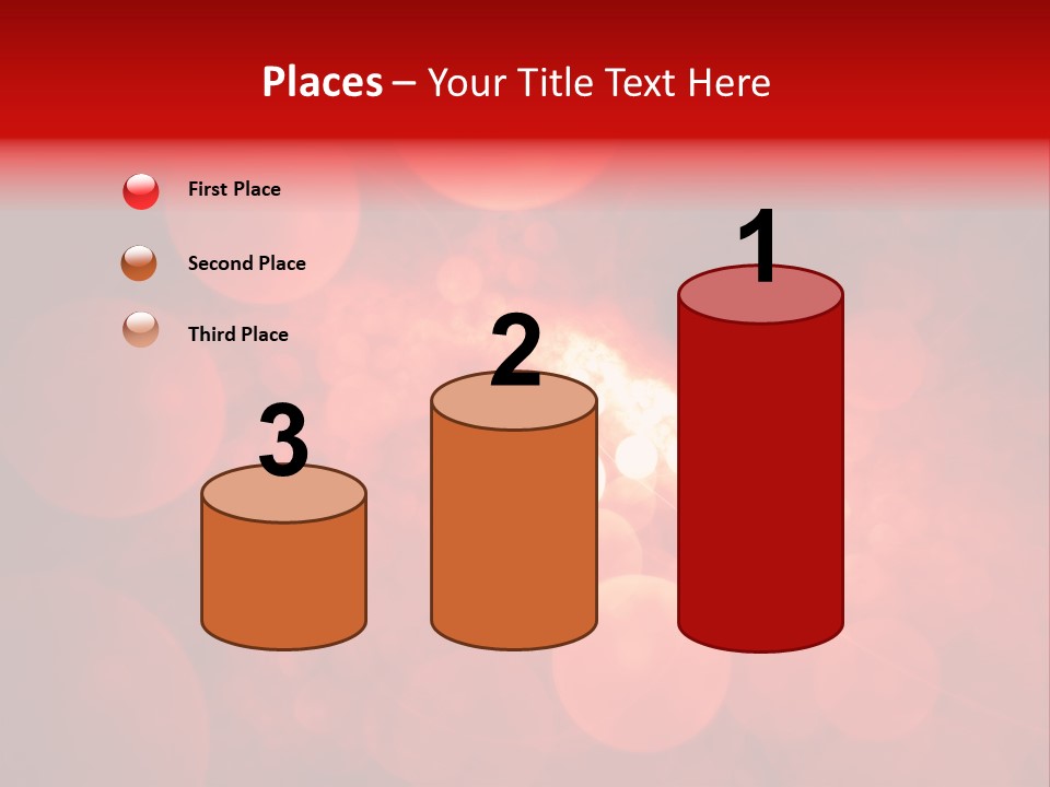 Red Bubbles PowerPoint Template