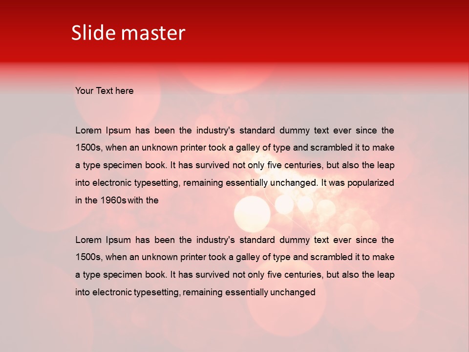 Red Bubbles PowerPoint Template