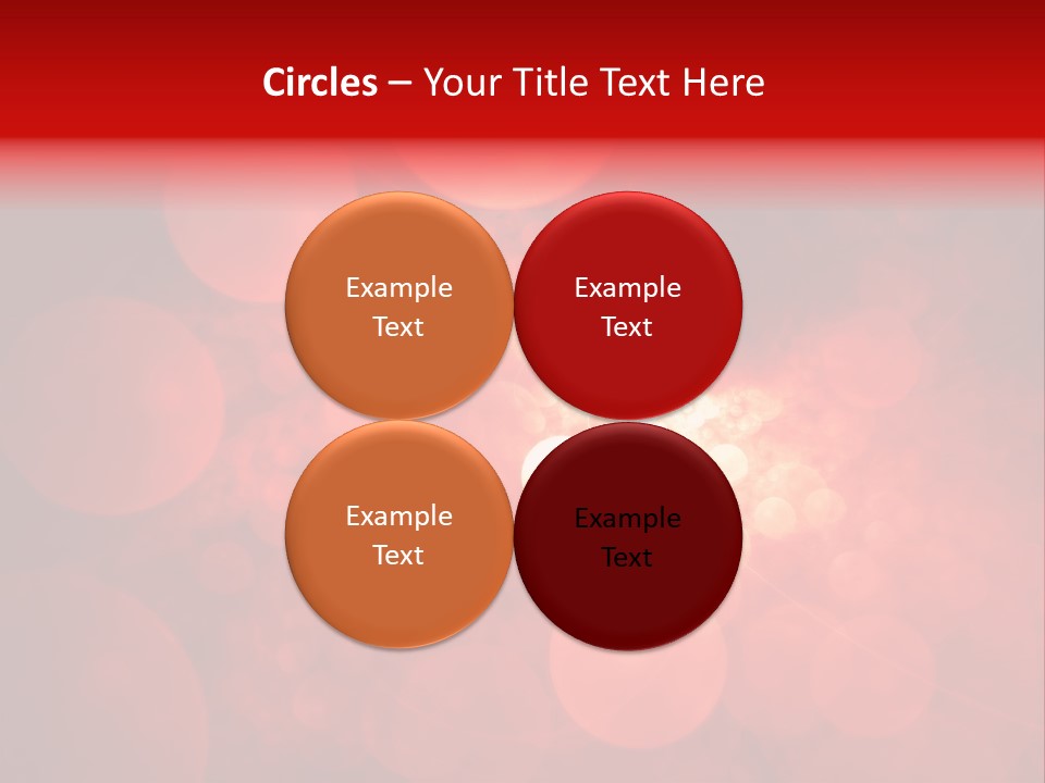 Red Bubbles PowerPoint Template
