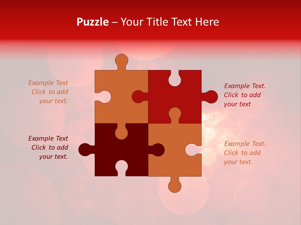 Red Bubbles PowerPoint Template