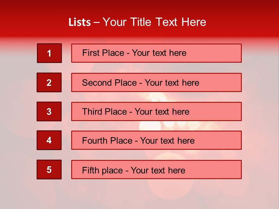 Red Bubbles PowerPoint Template