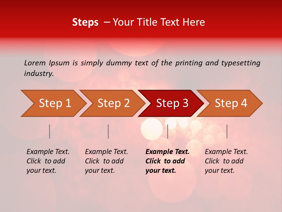 Red Bubbles PowerPoint Template