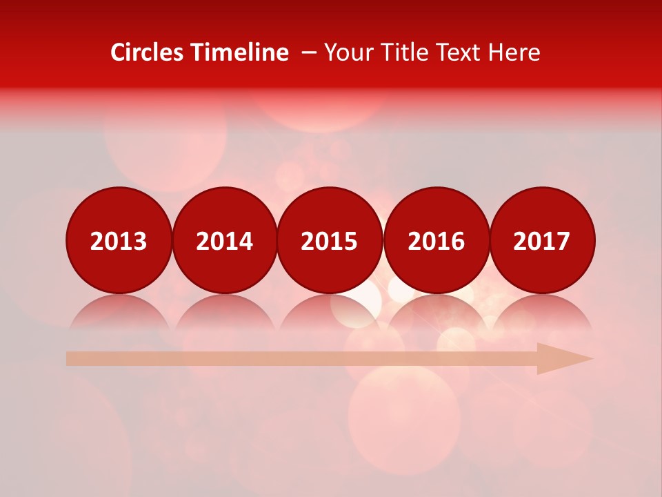 Red Bubbles PowerPoint Template