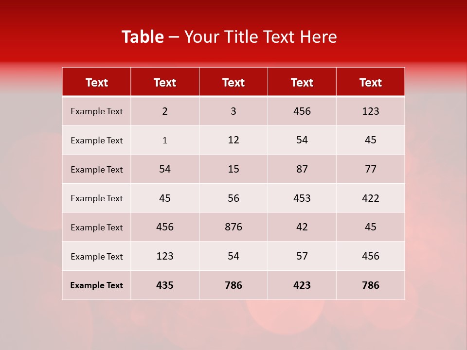 Red Bubbles PowerPoint Template