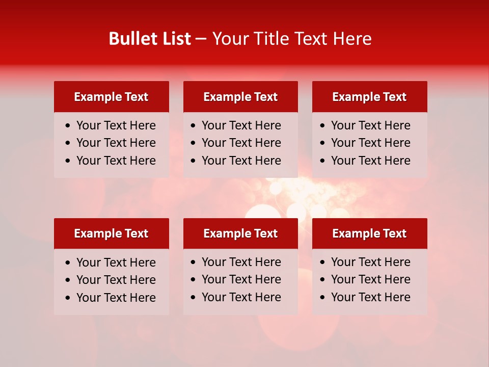 Red Bubbles PowerPoint Template