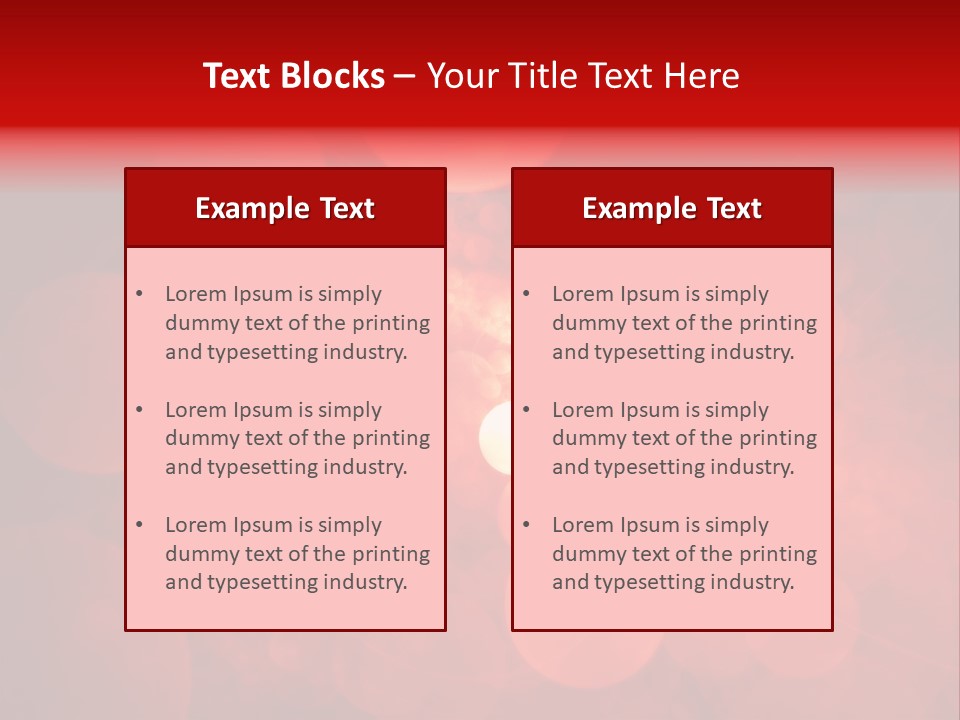 Red Bubbles PowerPoint Template