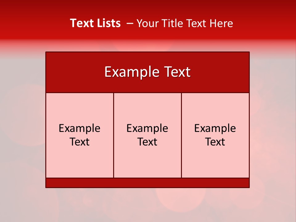 Red Bubbles PowerPoint Template