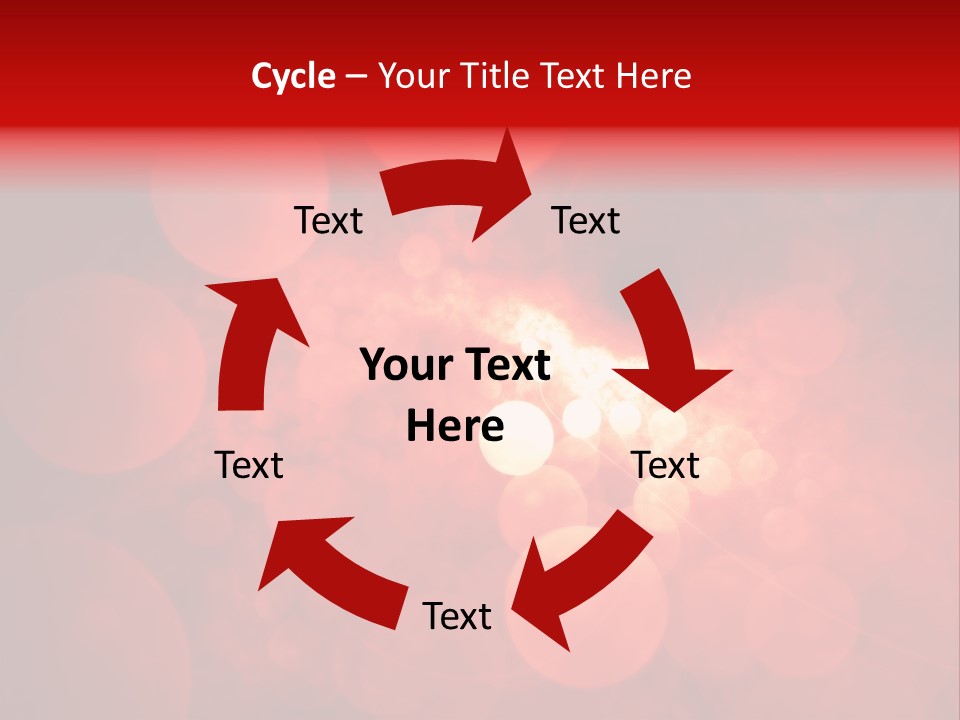 Red Bubbles PowerPoint Template