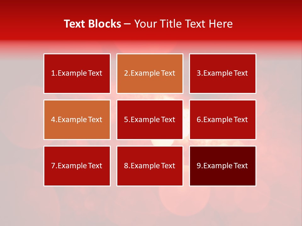 Red Bubbles PowerPoint Template