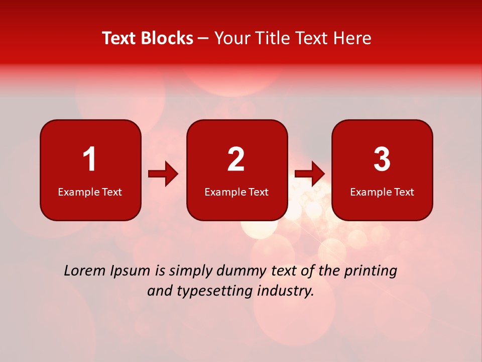 Red Bubbles PowerPoint Template