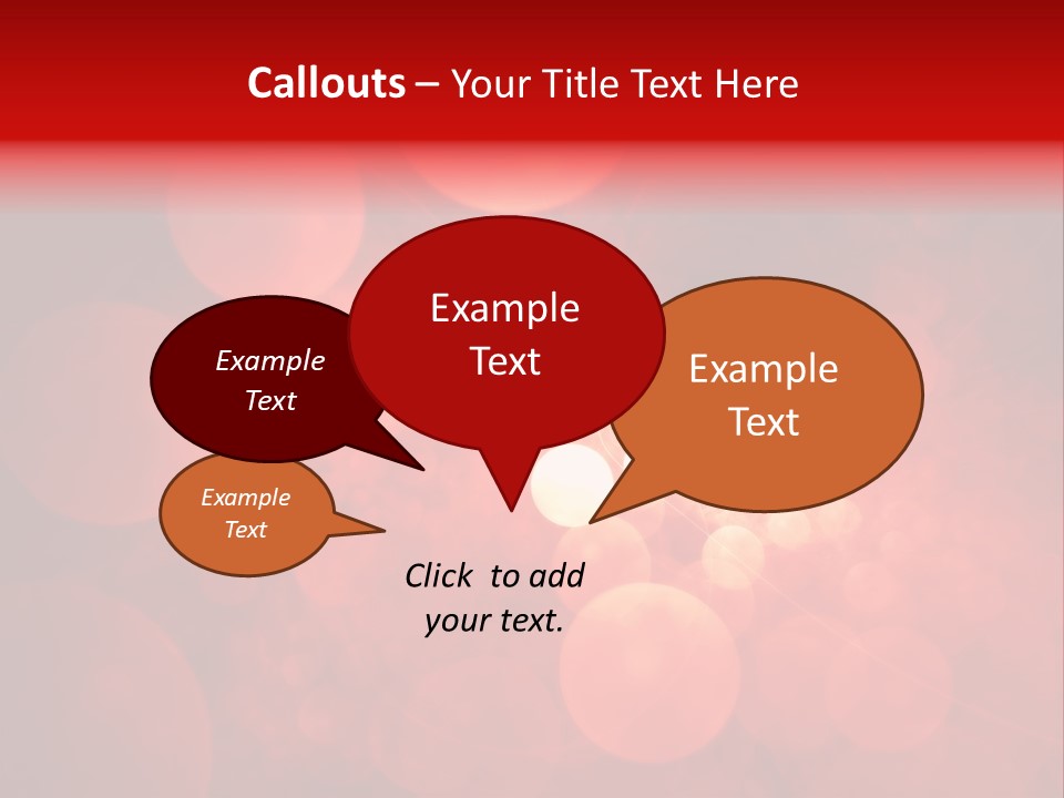 Red Bubbles PowerPoint Template