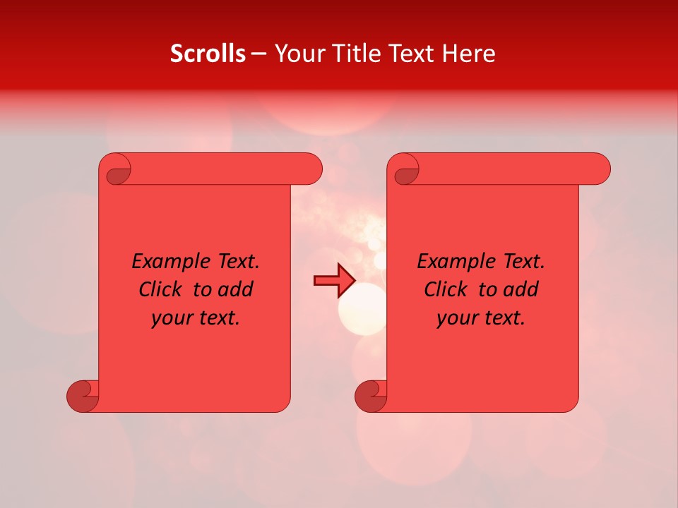 Red Bubbles PowerPoint Template