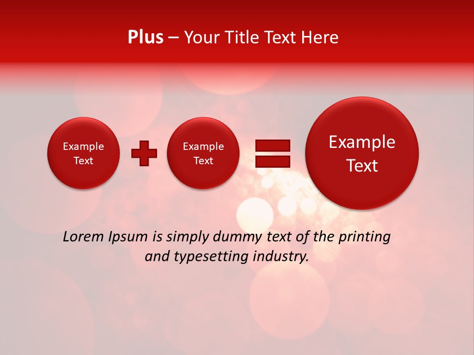Red Bubbles PowerPoint Template